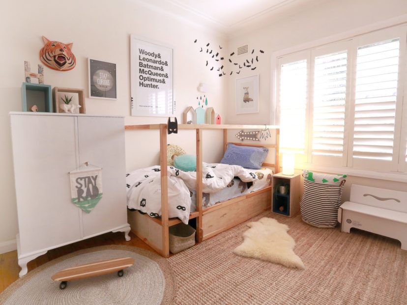 Boys bedroom, IKEA KURA hack, TUBU Kids