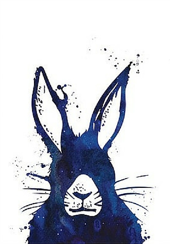 Messy Hare print, One Tiny Tribe