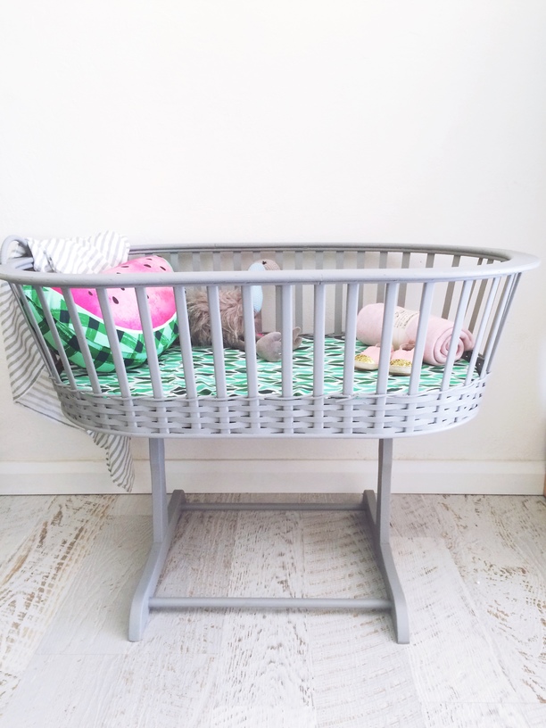 vintage cane bassinet