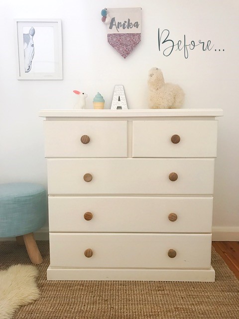 Kids Chest of Drawers... before makeover