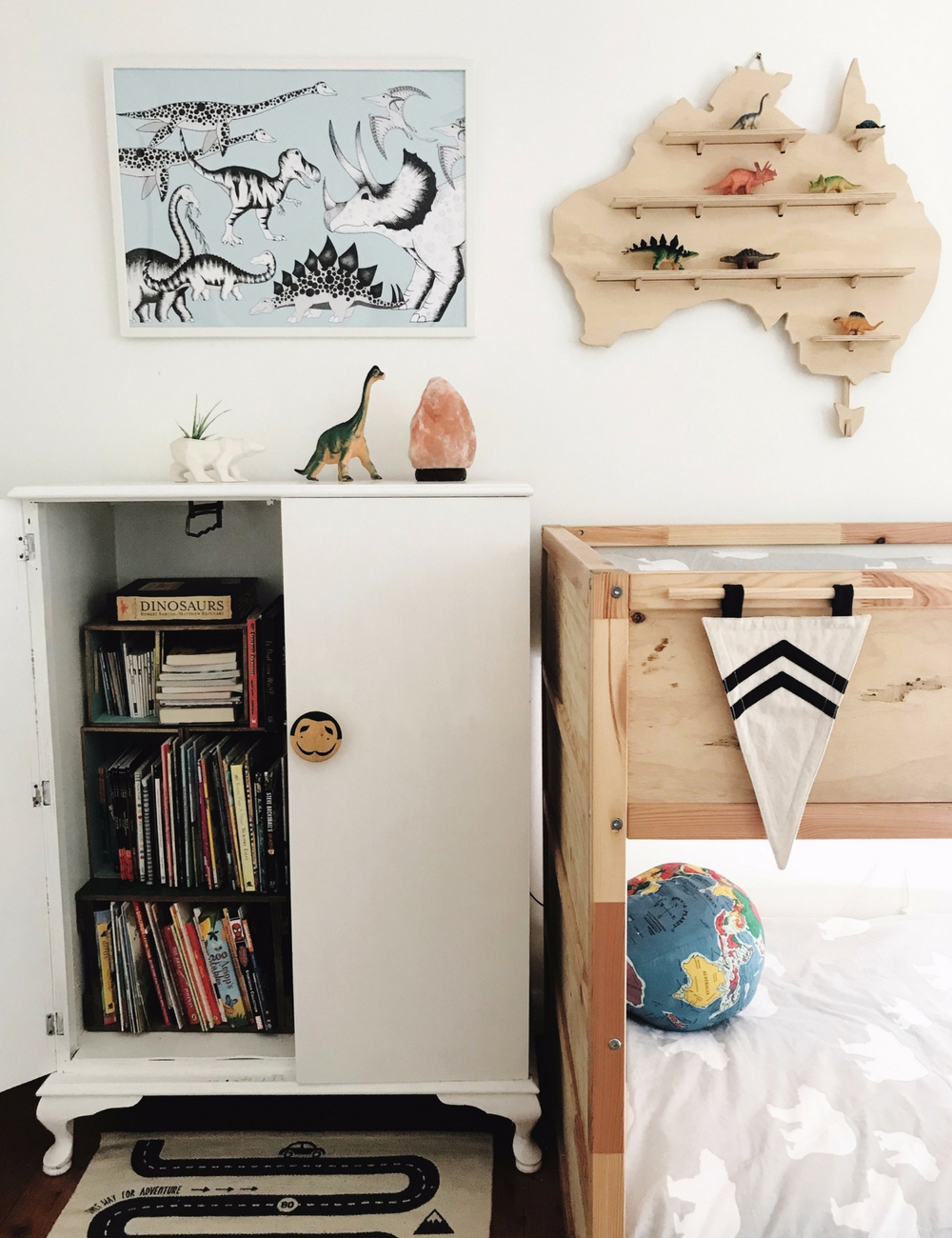 Vintage wardrobe, kids room, storage ideas