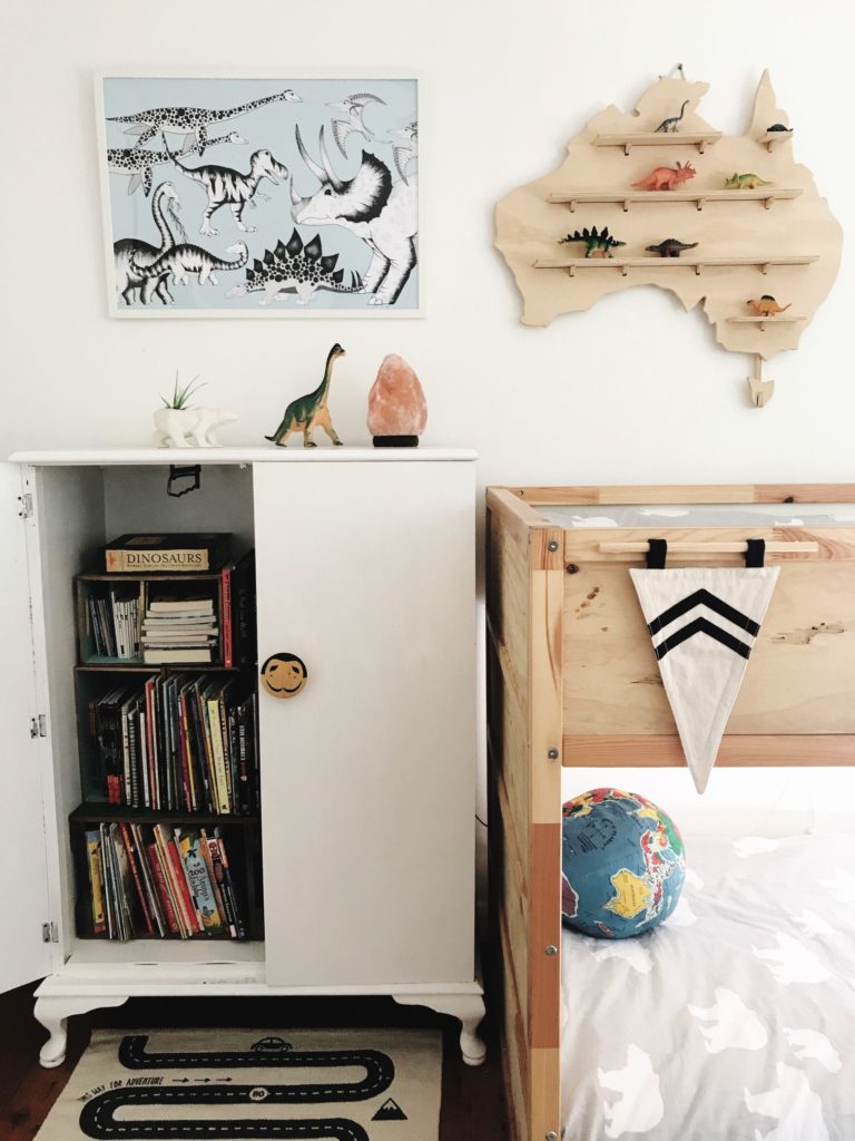 Vintage wardrobe, book storage, TUBU Kids