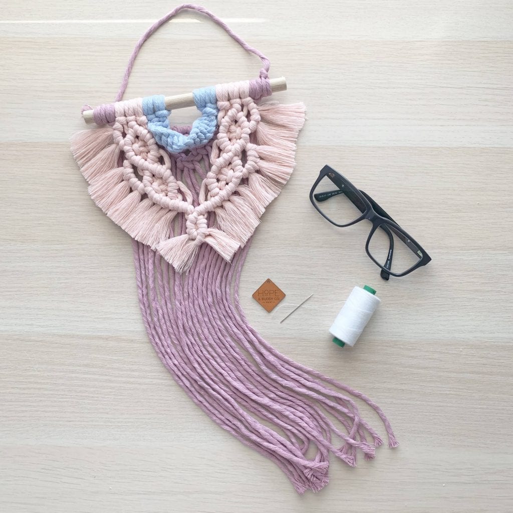 Hope & Buddy Mermaid macrame weave