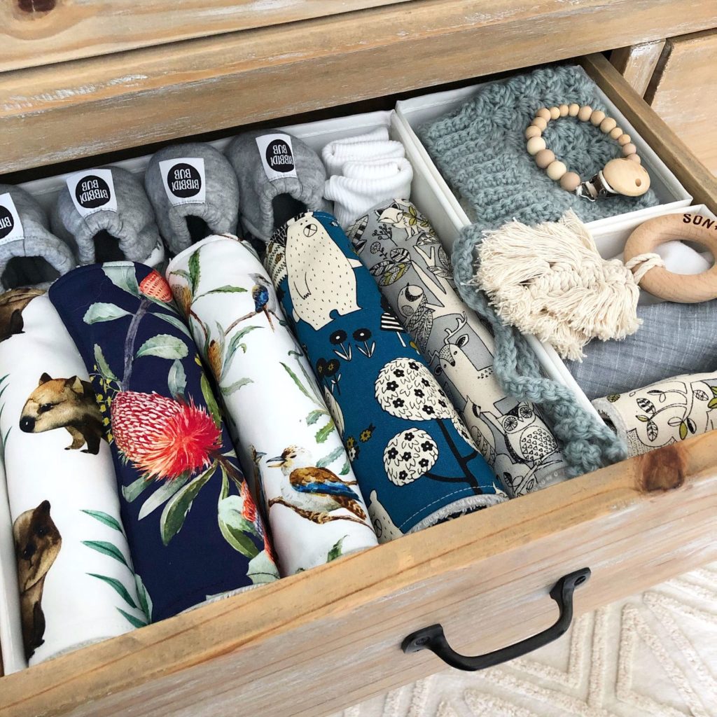 nursery drawer organisation