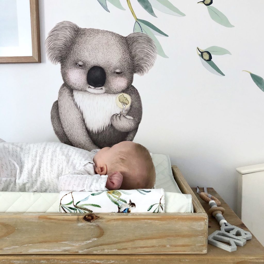 koala wall decal, nursery